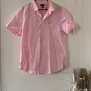 Pink button down